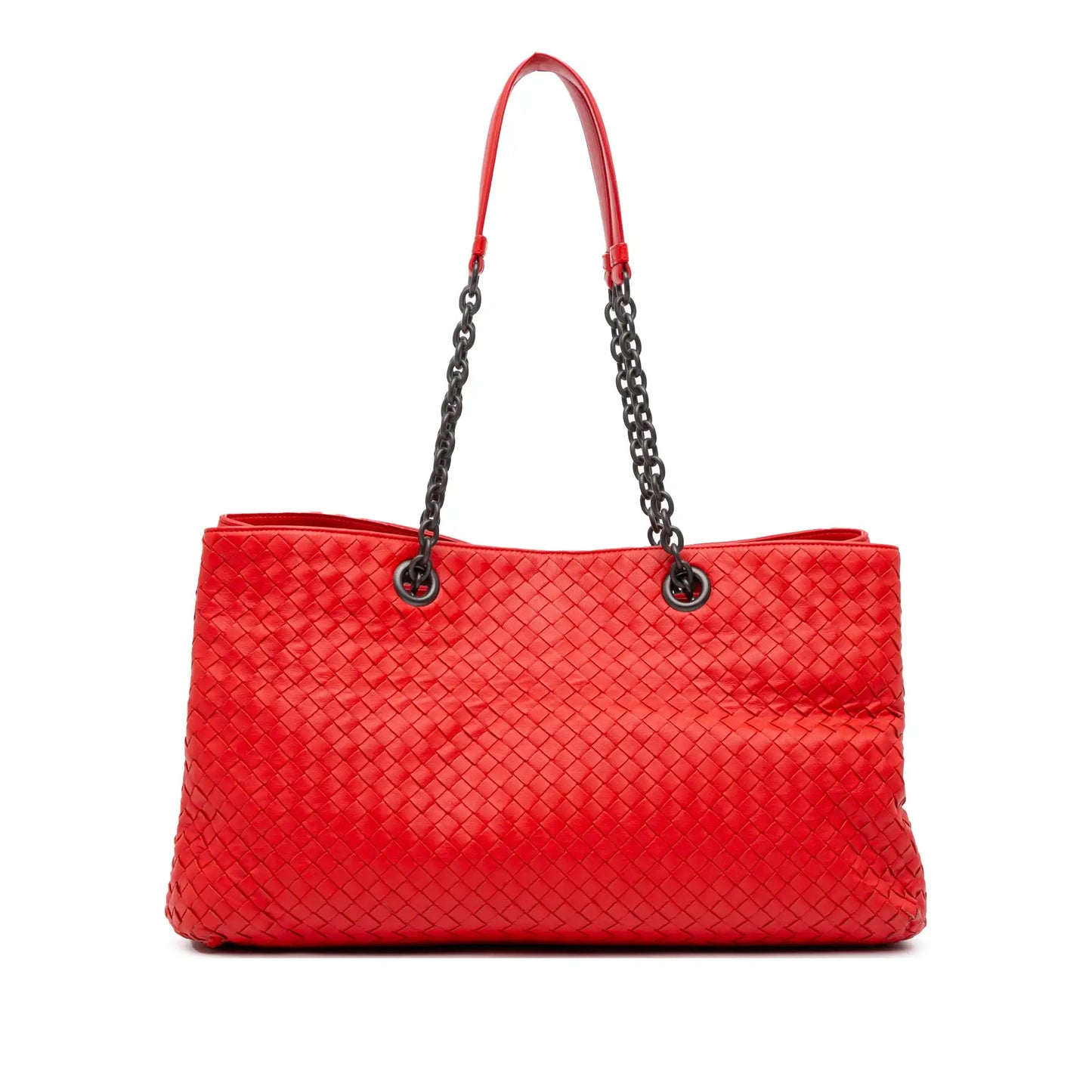 Bottega Veneta Medium Nappa Intrecciato Double Chain Tote