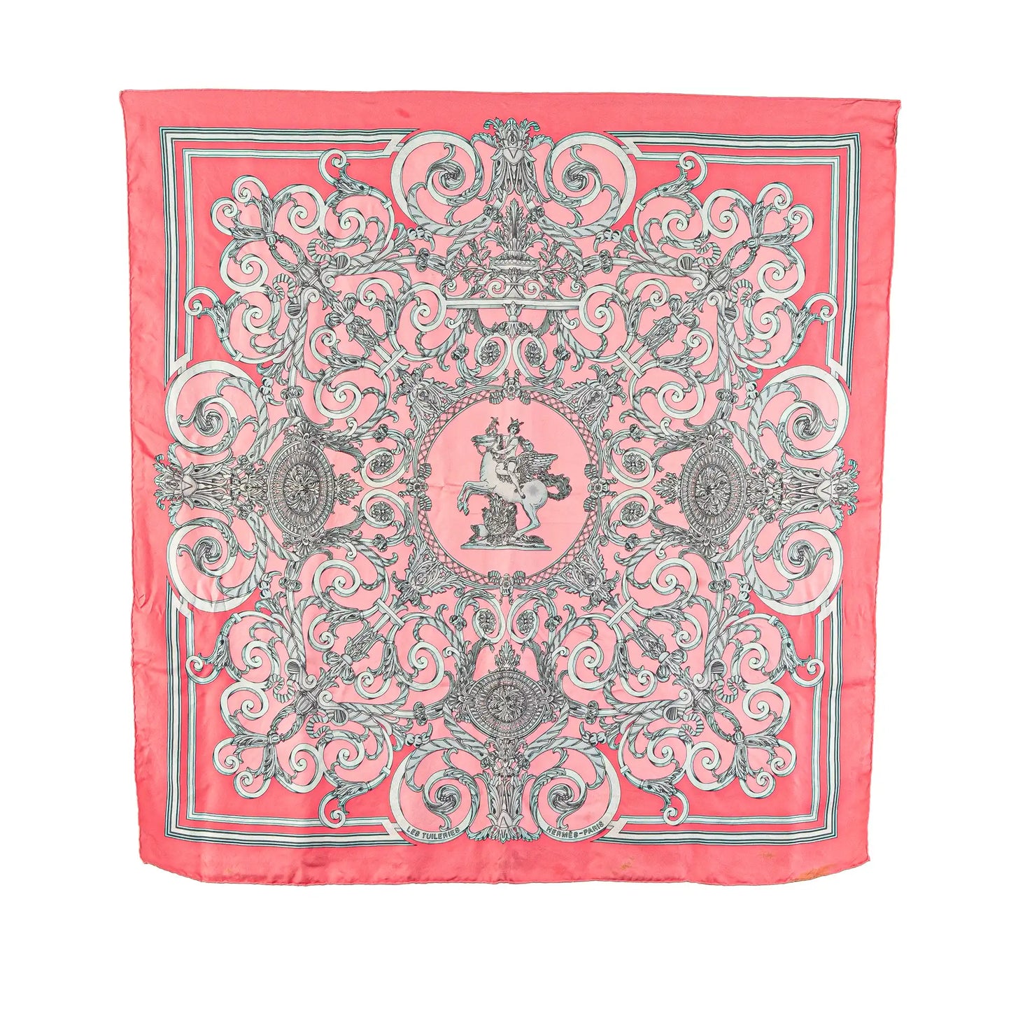 Hermès Les Tuileries Silk Scarf