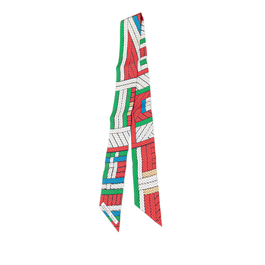 Hermès Merveilleuses Lanternes Twilly Silk Scarf