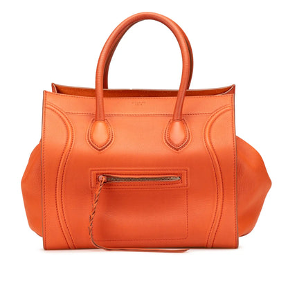 Celine Medium Leather Phantom Luggage Tote