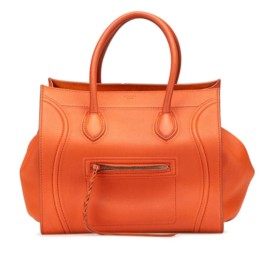 Celine Medium Leather Phantom Luggage Tote