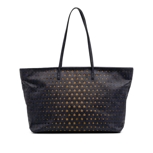 Fendi Medium Coated Canvas Laser Cut Star Roll Tote