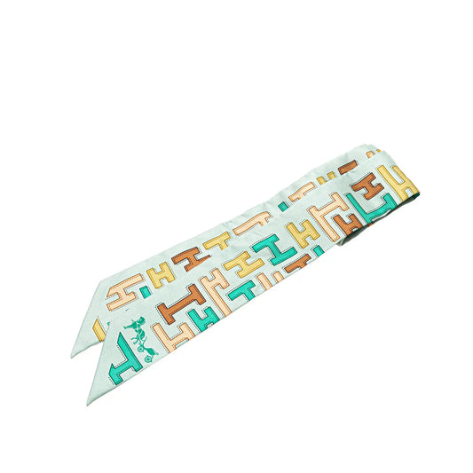 Hermès H Silk Twilly Scarf