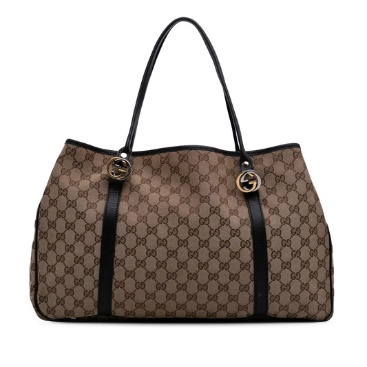 Gucci Large GG Canvas Twins Tote