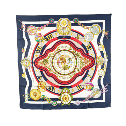 Hermès Parmi Les Fleurs Je Compte Les Heures Silk Scarf