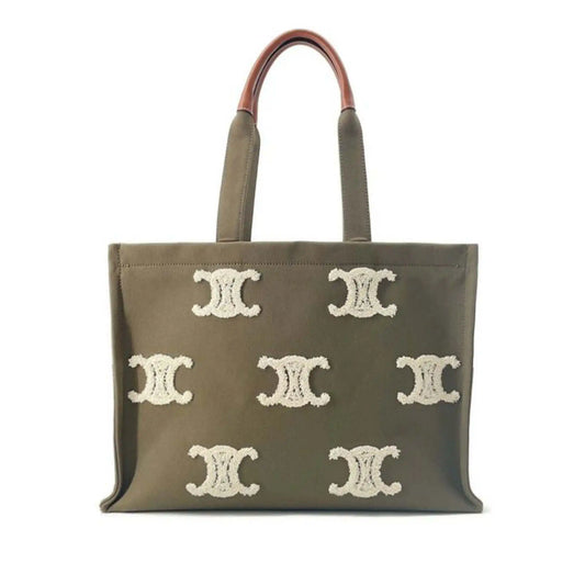 Celine Large Canvas Triomphe Cabas Thais