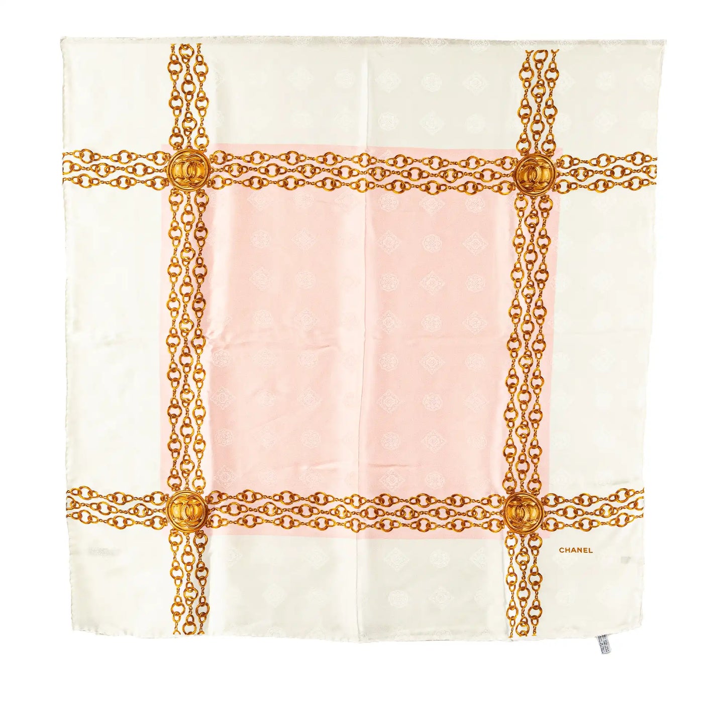 Chanel Chain Printed Silk Scarf