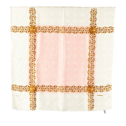 Chanel Chain Printed Silk Scarf