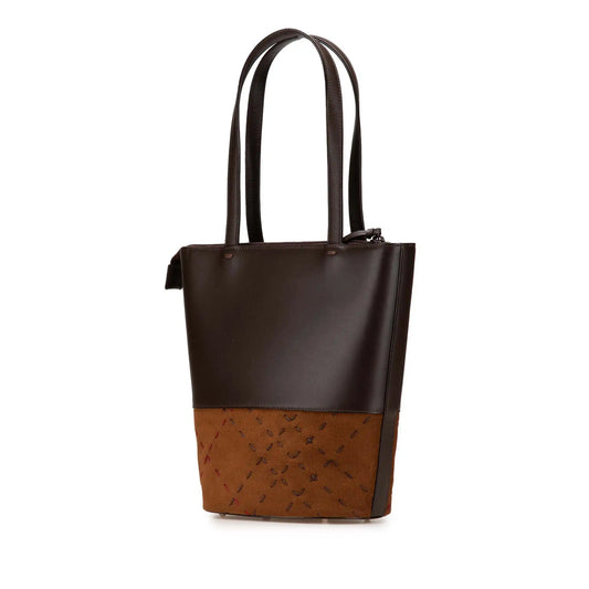 Burberry Calfskin and Suede Tote