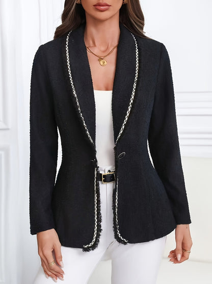 She Wears Glory “Cloaked in Confidence” Lapel Blazerr - She Wears Glory Beverly Hills