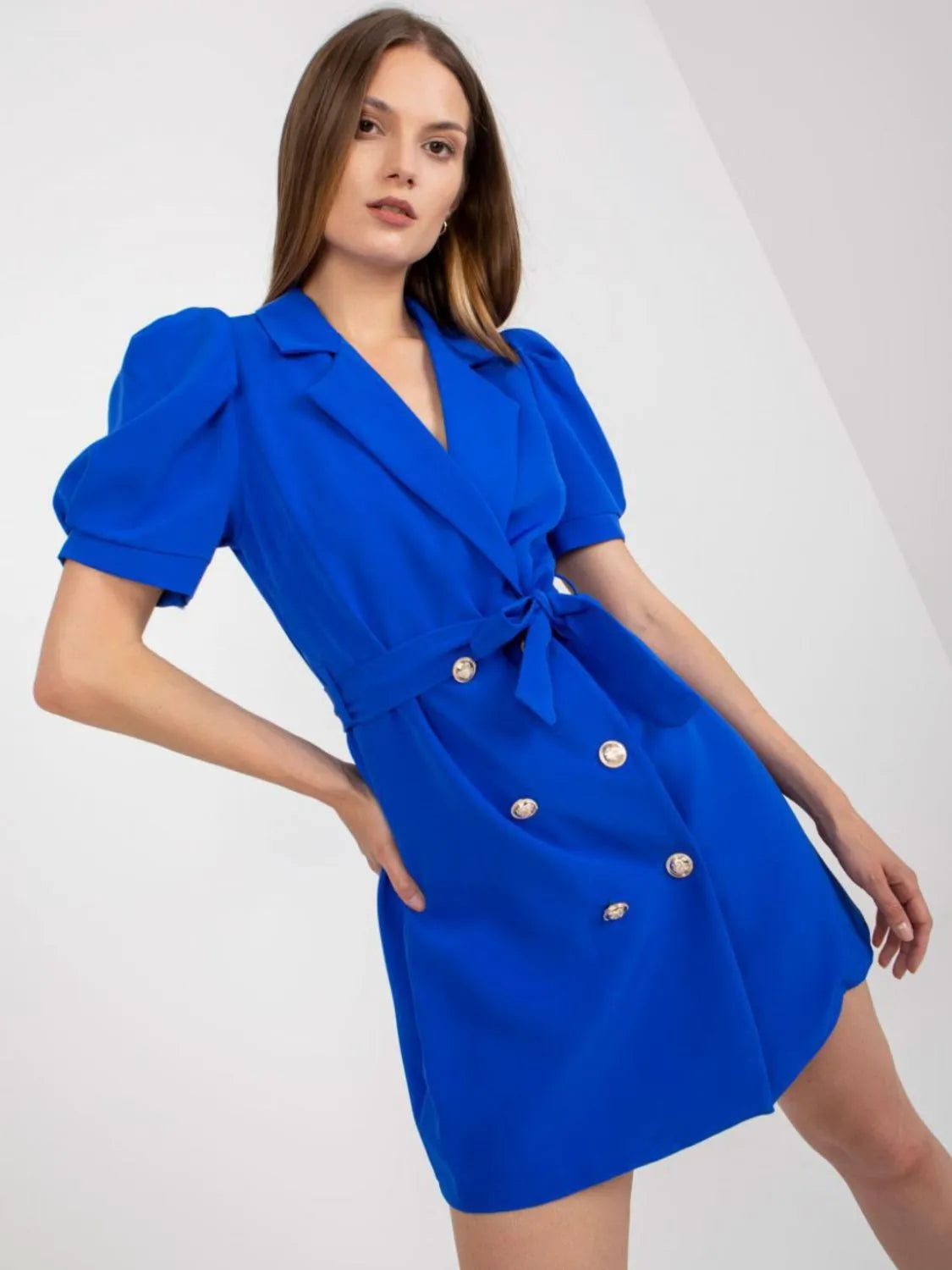 She Wears Glory “Governed by Grace” Tie-Waist Blazer Dress - She Wears Glory Beverly Hills