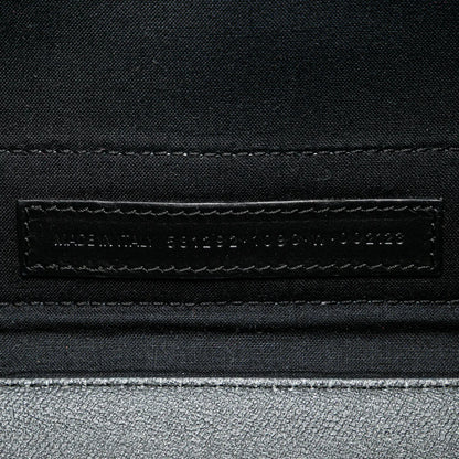 Balenciaga Coated Canvas Logo Navy Cabas Tote S