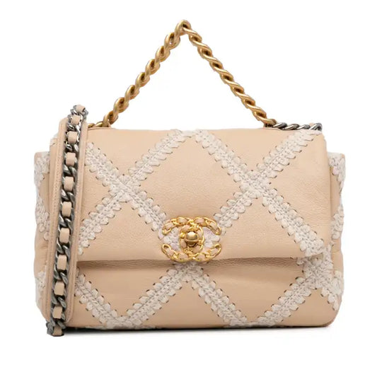 Chanel Medium Crochet Calfskin 19 Flap