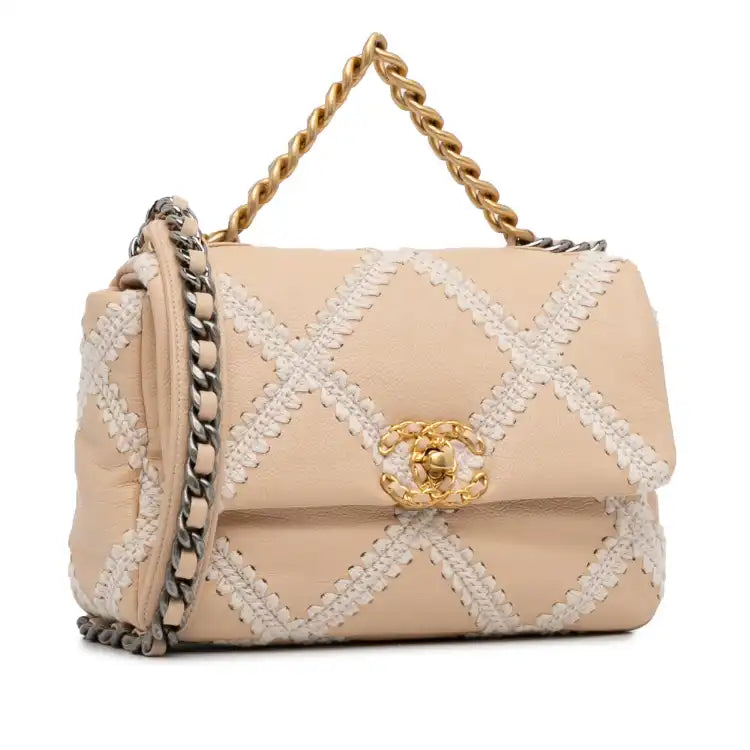 Chanel Medium Crochet Calfskin 19 Flap