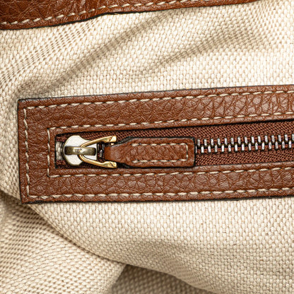Gucci Medium Raffia Soho Chain Tote