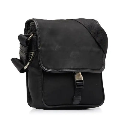 Prada Tessuto Buckle Messenger Bag