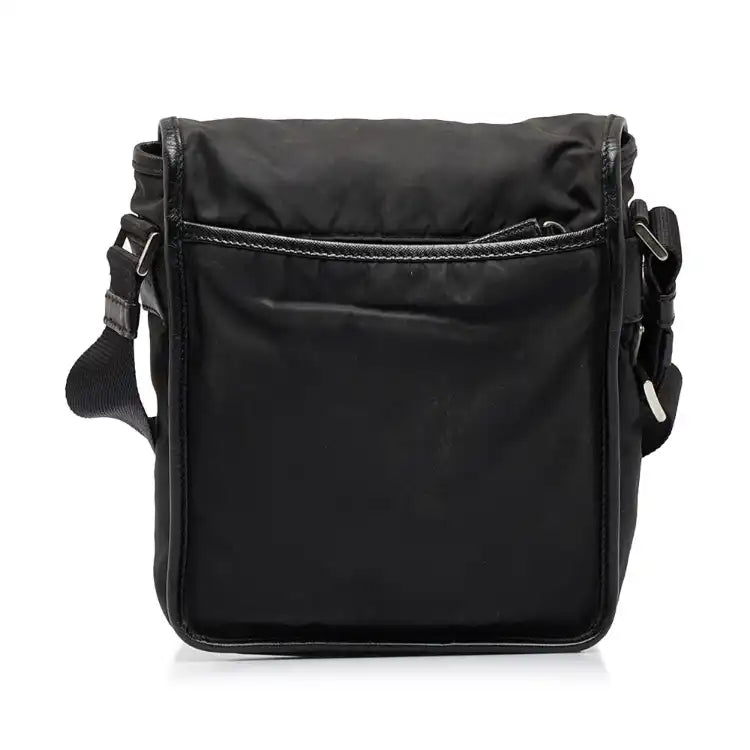 Prada Tessuto Buckle Messenger Bag