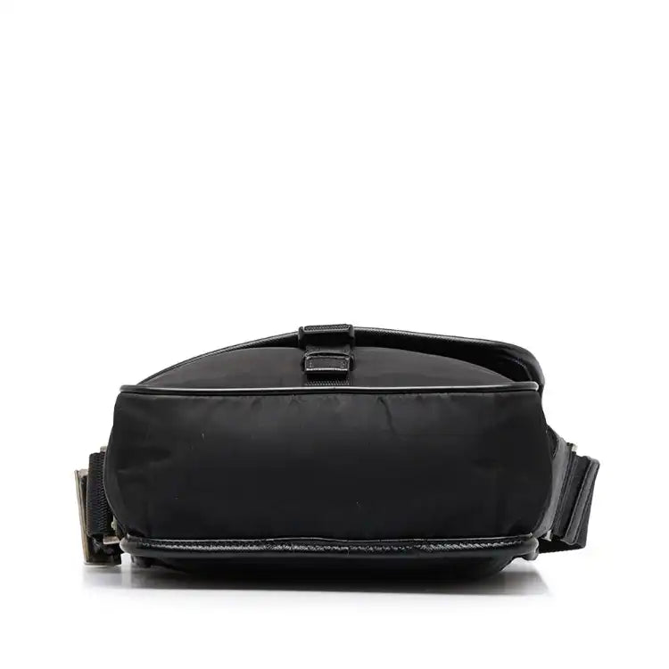 Prada Tessuto Buckle Messenger Bag