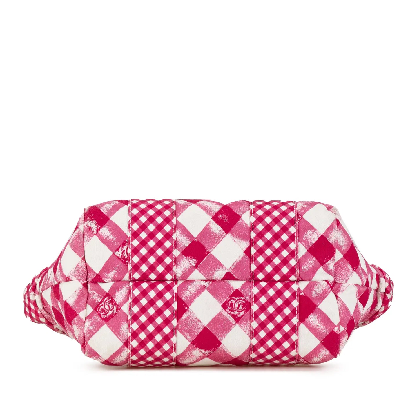 Chanel Small Canvas Printed CC Gingham Handbag