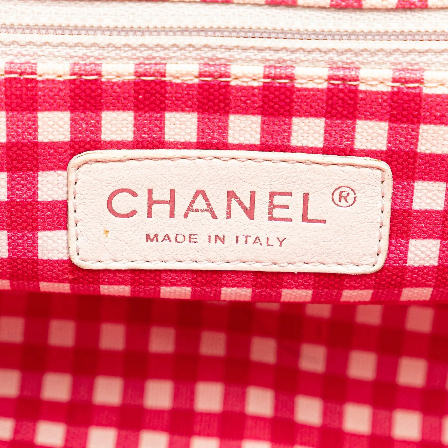 Chanel Small Canvas Printed CC Gingham Handbag
