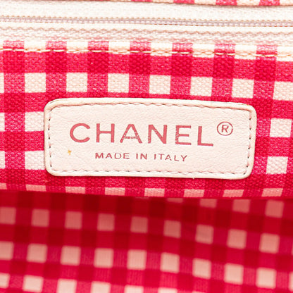 Chanel Small Canvas Printed CC Gingham Handbag
