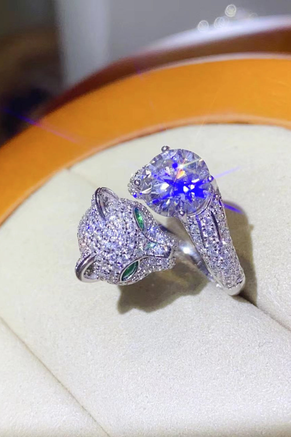 She Wears Glory™ Dominion 2 Carat Moissanite Animal Ring - She Wears Glory Beverly Hills