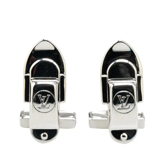 Louis Vuitton Sterling Silver Trunk Latch Cufflinks