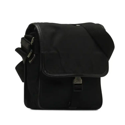 Prada Tessuto Buckle Messenger Bag