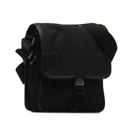 Prada Tessuto Buckle Messenger Bag