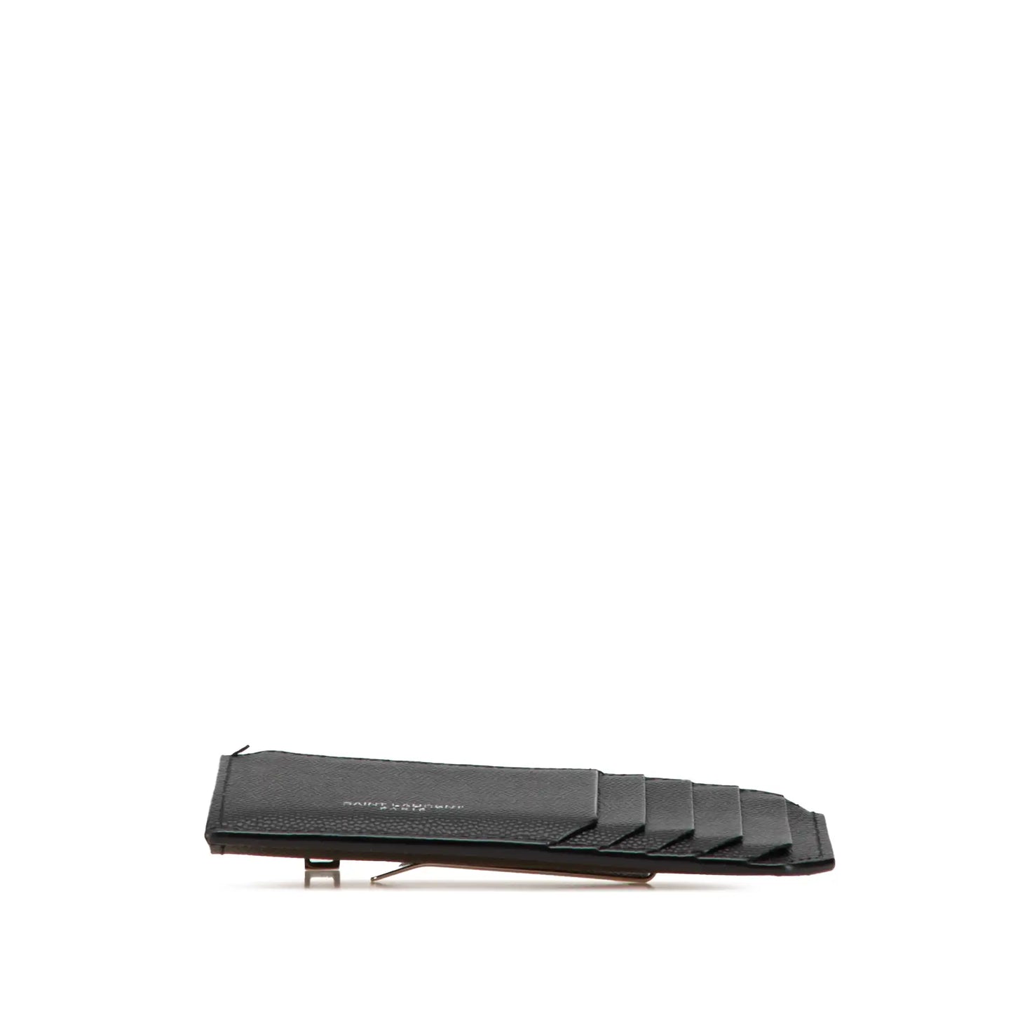 Saint Laurent Grain de Poudre Fragments Zipped Card Case