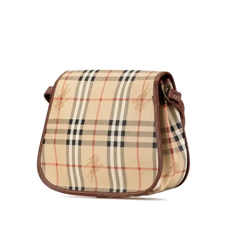 Burberry Haymarket Check Coated Canvas Crossbody