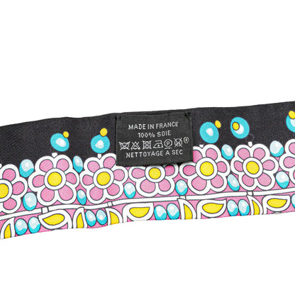 Hermès Parures Des Maharajas Silk Twilly Scarf