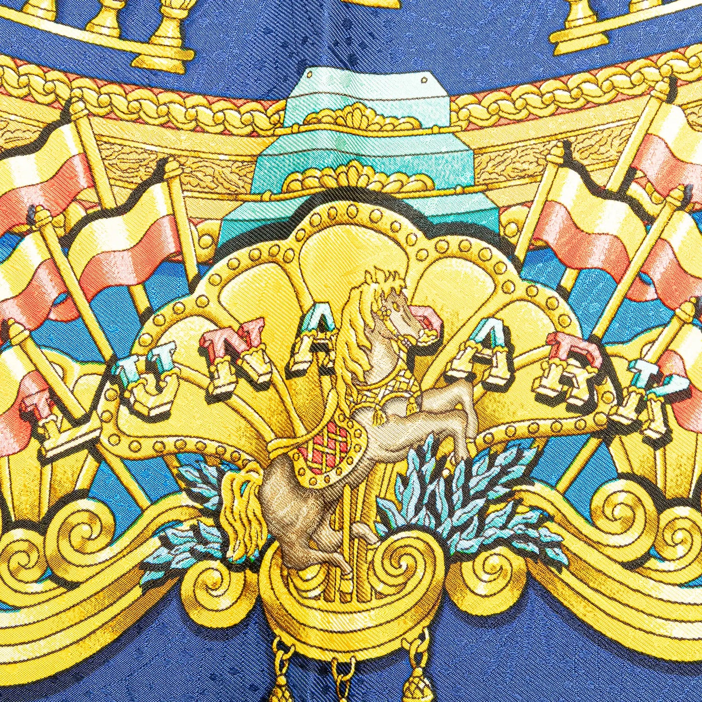 Hermès Luna Park Silk Scarf