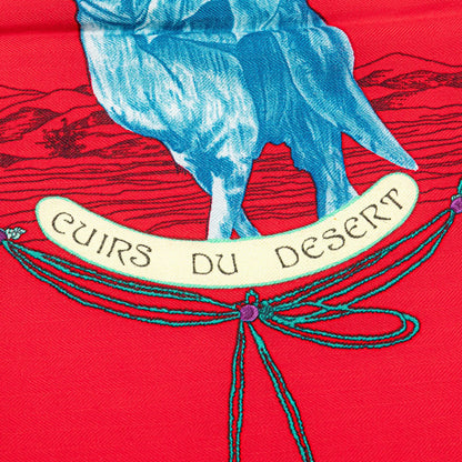 Hermès Cuirs Du Desert Silk Scarf