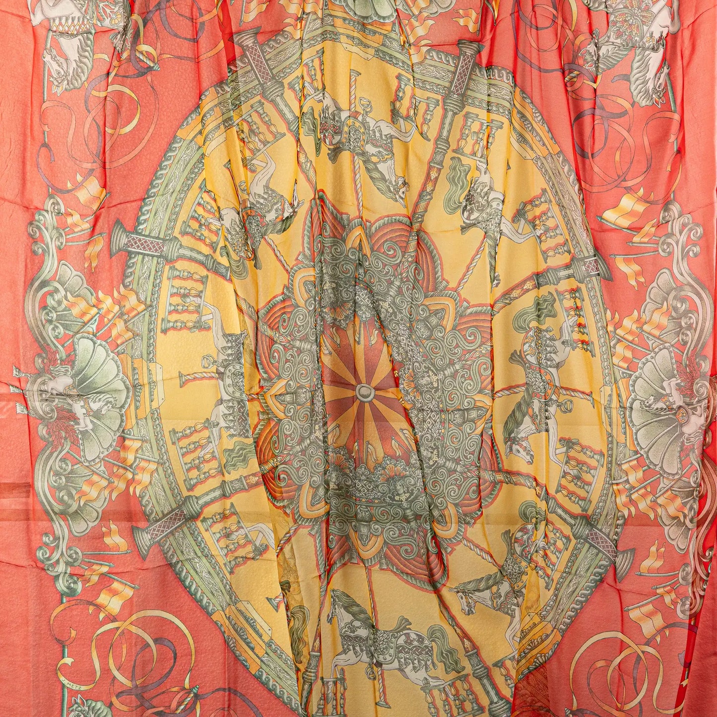 Hermès Luna Park Chiffon Silk Scarf