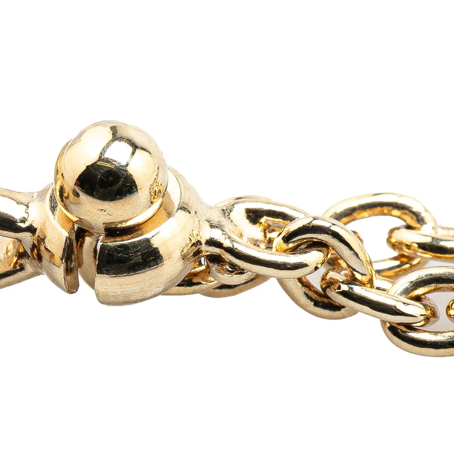 Chanel Gold  Plated Rhinestone CC Heart Charm