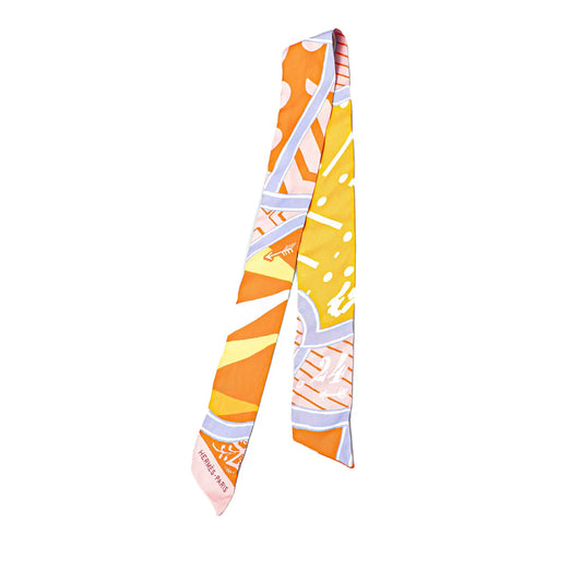 Hermès Jeu de Soie Silk Twilly Scarf