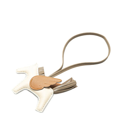 Hermès Milo Lambskin and Swift GriGri Rodeo Pegase Bag Charm PM