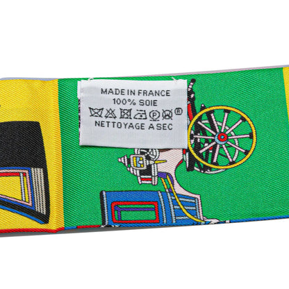 Hermès Voitures Exquises Twilly Silk Scarf