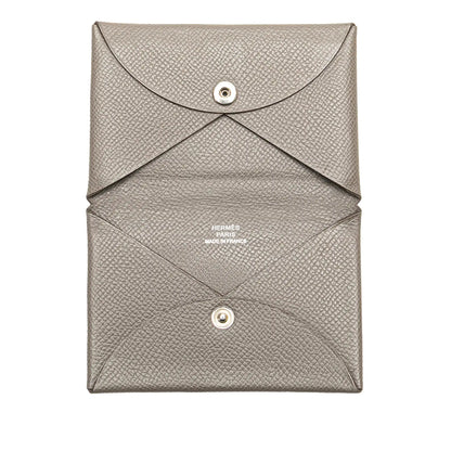 Hermès Epsom Calvi Card Holder