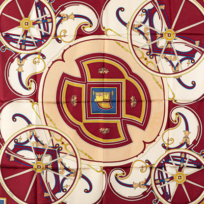 Hermès Washingtons Carriage Silk Scarf