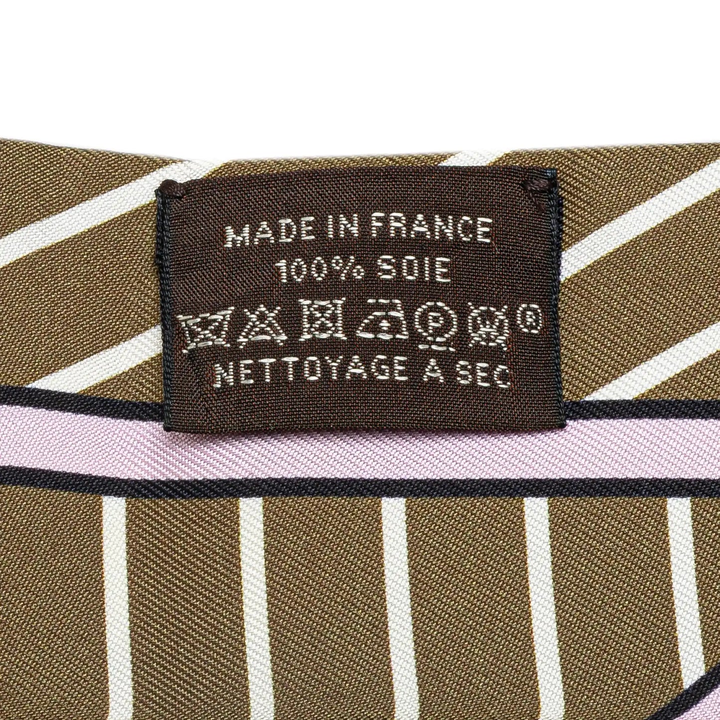 Hermès Quadrige Bayadere Silk Twilly Scarf