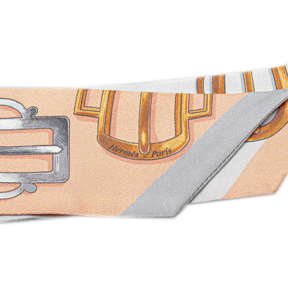 Hermès Bouclerie d Attelage Silk Twilly Scarf