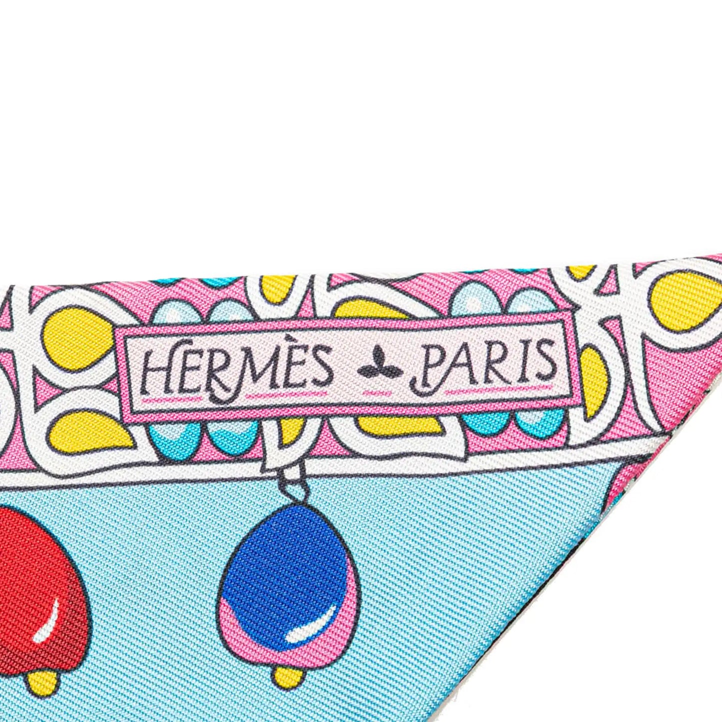 Hermès Parures Des Maharajas Silk Twilly Scarf