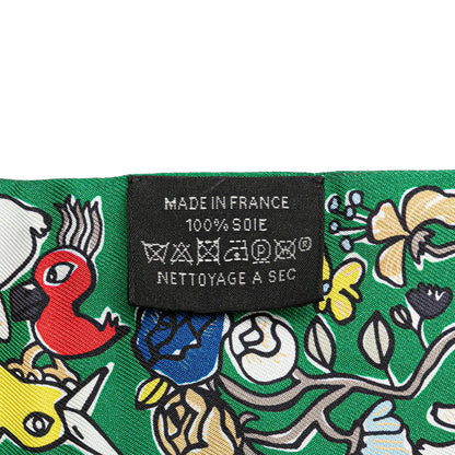 Hermès Mille et Un Lapins Silk Twilly Scarf
