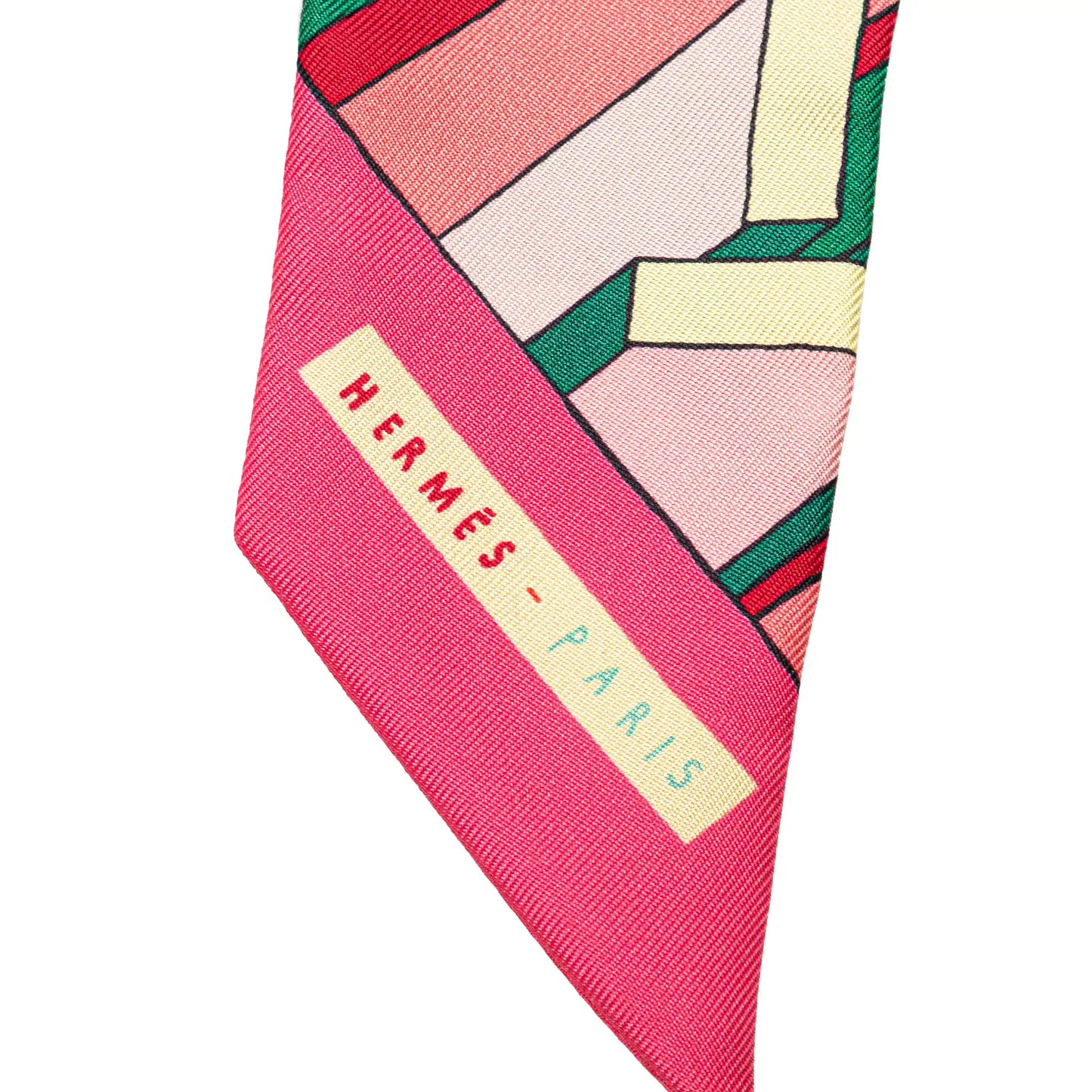 Hermès On A Summer Day Silk Twilly Scarf