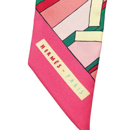 Hermès On A Summer Day Silk Twilly Scarf