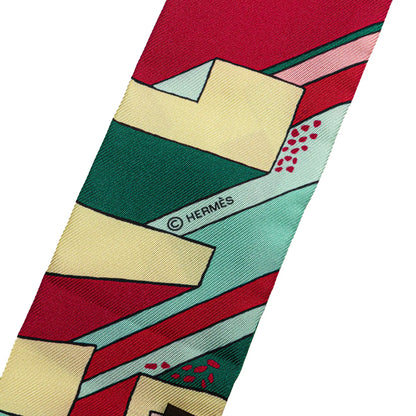 Hermès On A Summer Day Silk Twilly Scarf