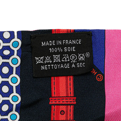 Hermès Clic Clac Modern Cannage Silk Twilly Scarf
