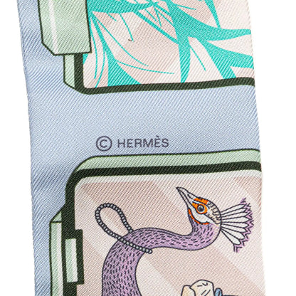Hermès Story Silk Twilly Scarf